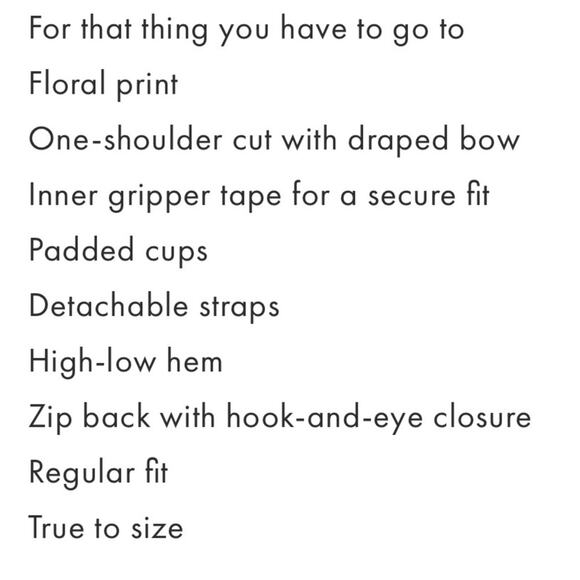 NWT Bariano Lulus Floral Organze One Shoulder Formal Dress High Low Hem $395 8 - Picture 6 of 11